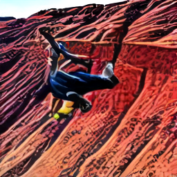 Cody at a cliff