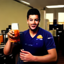 Aj The Dev Celebrates With His First Beer