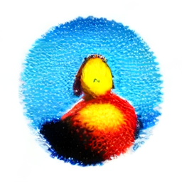 Clyde the Duck in his paddling pool