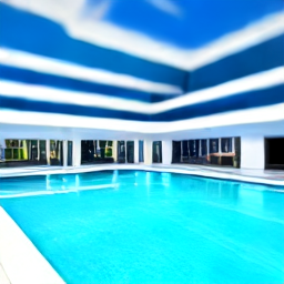 Community Pool at a Lake