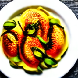 Garnishing Fried Duck Oil