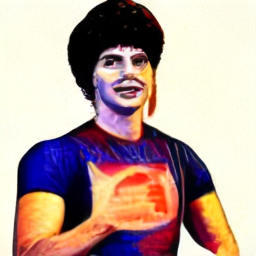 Clyde sitting on a couch with a laptop