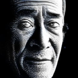 A happy human smiling