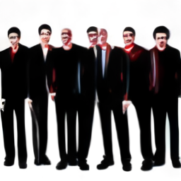 Femme in red coat and boots