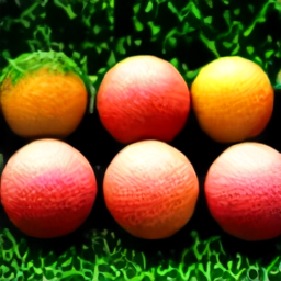 Melons in a field