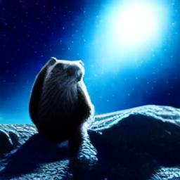 SpaceMarmot exploring the house