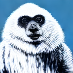 Yeti in the snow